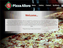 Tablet Screenshot of pizzaalloro.com